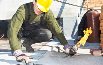 Caerau Park flat roof construction